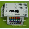White 60W Music IR RGB Controller For RGB 5050/3528 SMD LED Lights Strip